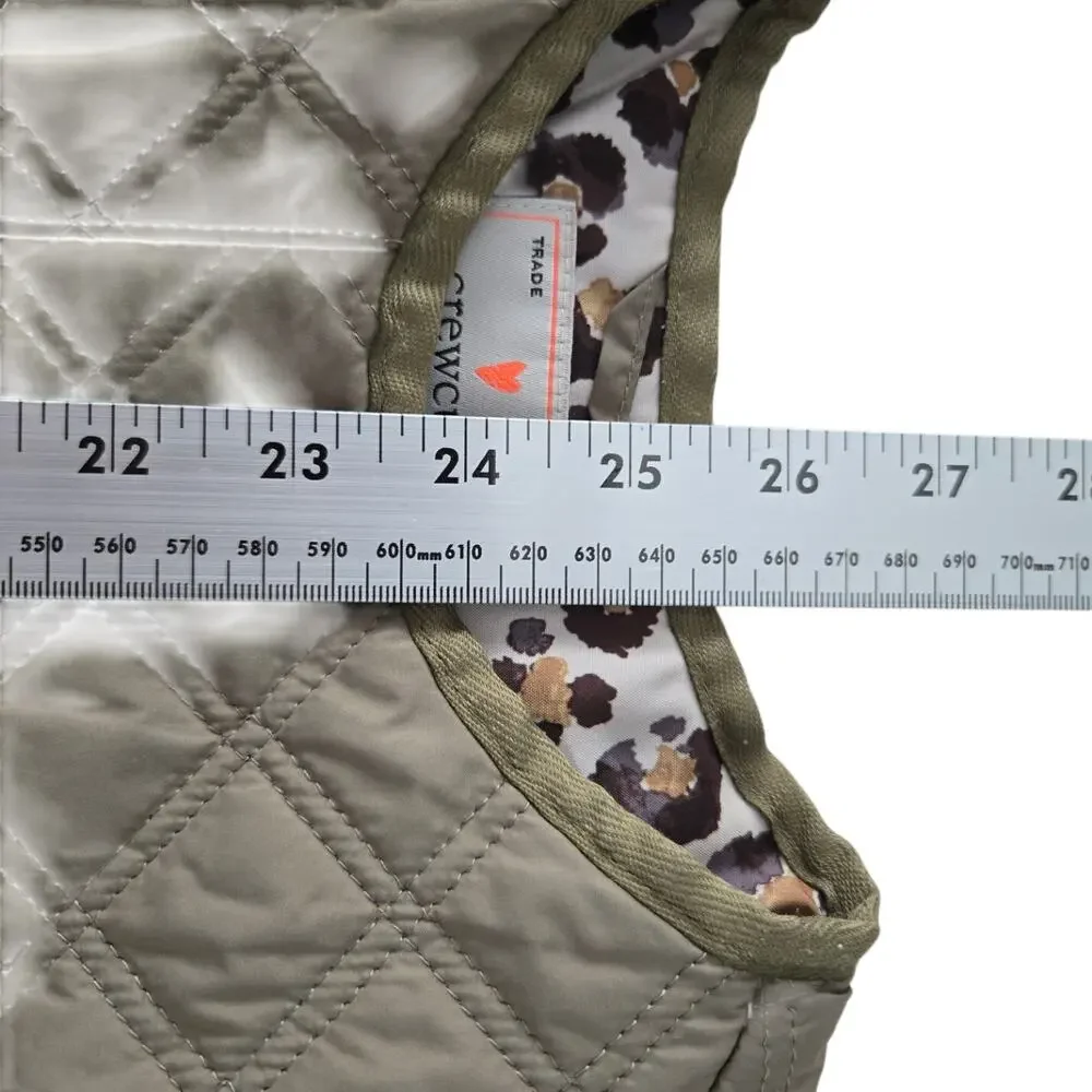 Minimalist Cozy Kidcore Soft Outdoorsy Crewcuts Quilted Jacket Leopard Lining M